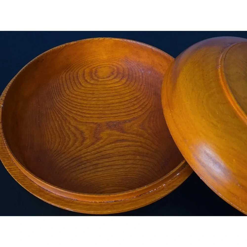 Vintage‎ Wooden Dapa Bhutanese Burl Maple Wood Bowl Used for Commoners